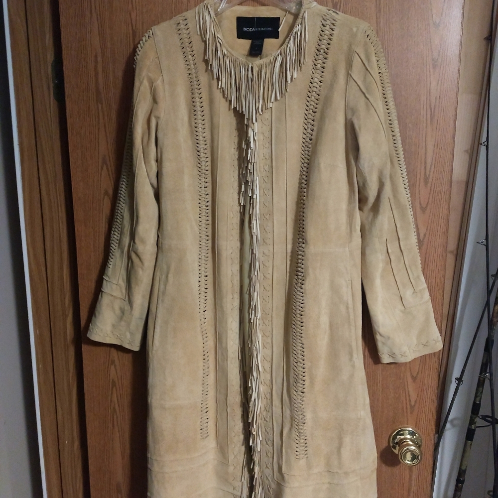Suede fringe jacket